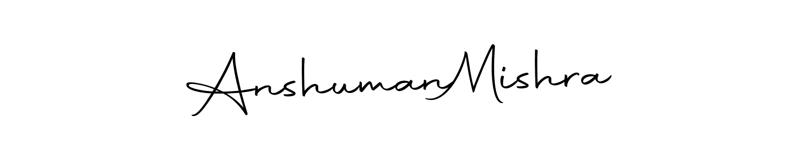 How to make Anshuman  Mishra name signature. Use Autography-DOLnW style for creating short signs online. This is the latest handwritten sign. Anshuman  Mishra signature style 10 images and pictures png