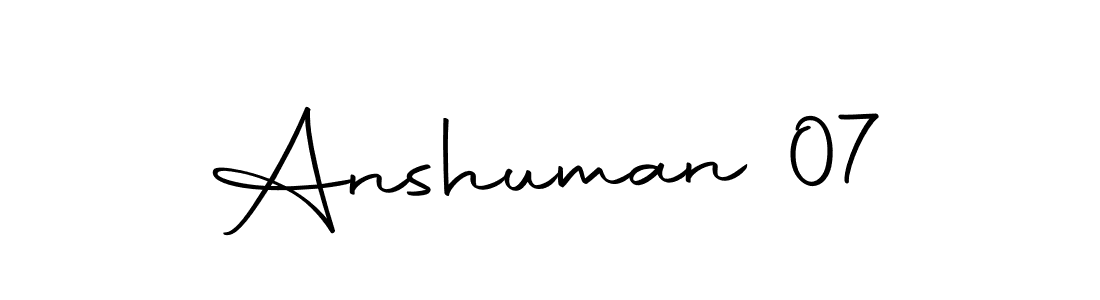 Make a short Anshuman 07 signature style. Manage your documents anywhere anytime using Autography-DOLnW. Create and add eSignatures, submit forms, share and send files easily. Anshuman 07 signature style 10 images and pictures png