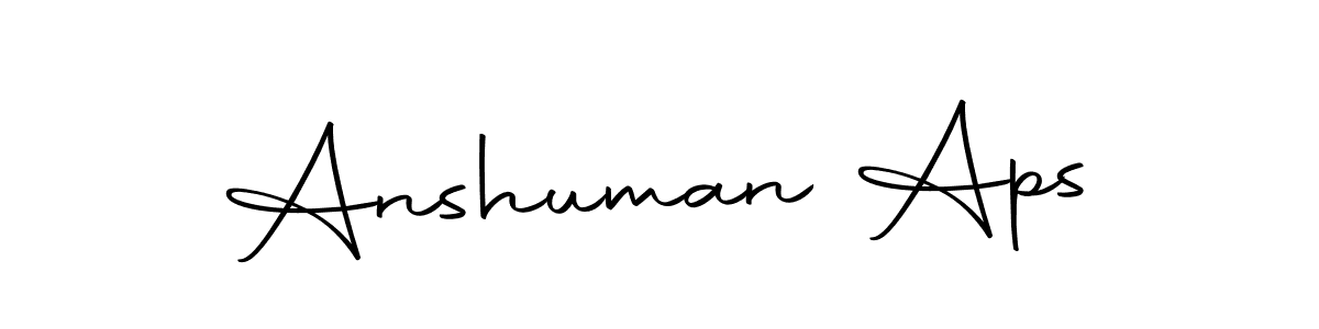 Use a signature maker to create a handwritten signature online. With this signature software, you can design (Autography-DOLnW) your own signature for name Anshuman Aps. Anshuman Aps signature style 10 images and pictures png