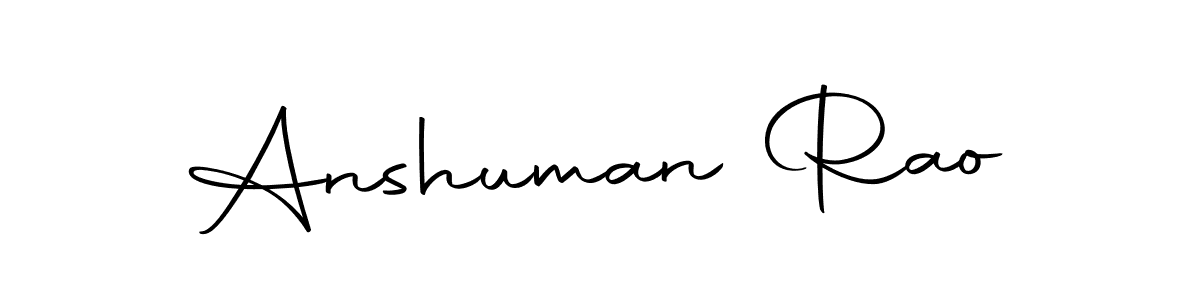 Design your own signature with our free online signature maker. With this signature software, you can create a handwritten (Autography-DOLnW) signature for name Anshuman Rao. Anshuman Rao signature style 10 images and pictures png