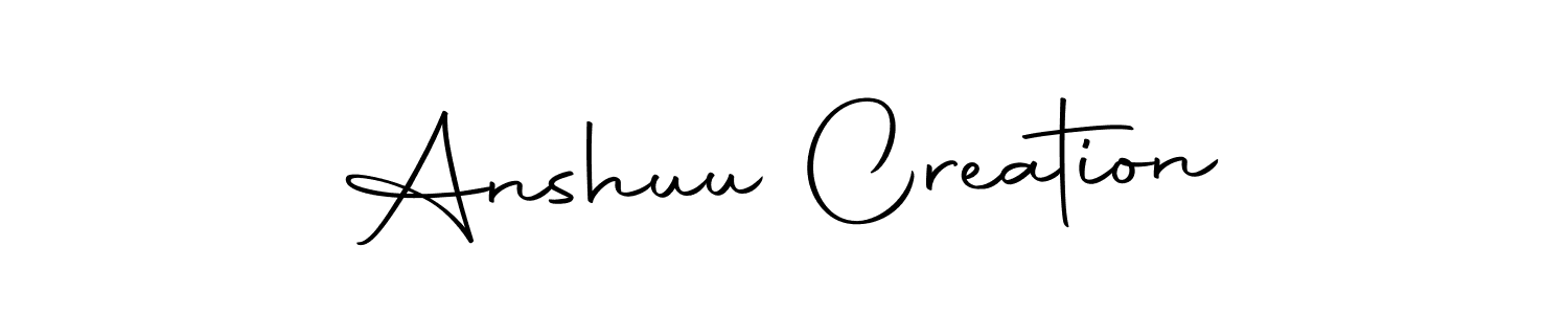 Make a beautiful signature design for name Anshuu Creation. With this signature (Autography-DOLnW) style, you can create a handwritten signature for free. Anshuu Creation signature style 10 images and pictures png