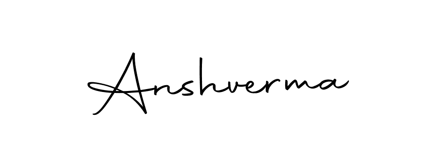 How to make Anshverma signature? Autography-DOLnW is a professional autograph style. Create handwritten signature for Anshverma name. Anshverma signature style 10 images and pictures png