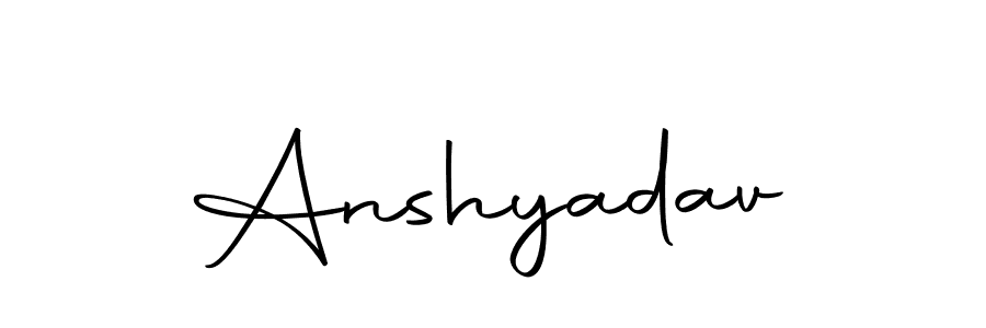 How to make Anshyadav signature? Autography-DOLnW is a professional autograph style. Create handwritten signature for Anshyadav name. Anshyadav signature style 10 images and pictures png