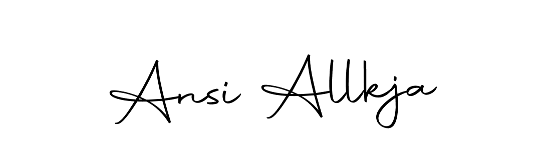 Make a short Ansi Allkja signature style. Manage your documents anywhere anytime using Autography-DOLnW. Create and add eSignatures, submit forms, share and send files easily. Ansi Allkja signature style 10 images and pictures png