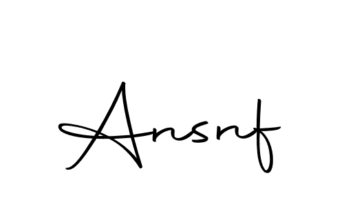 Similarly Autography-DOLnW is the best handwritten signature design. Signature creator online .You can use it as an online autograph creator for name Ansnf. Ansnf signature style 10 images and pictures png