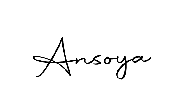 Create a beautiful signature design for name Ansoya. With this signature (Autography-DOLnW) fonts, you can make a handwritten signature for free. Ansoya signature style 10 images and pictures png