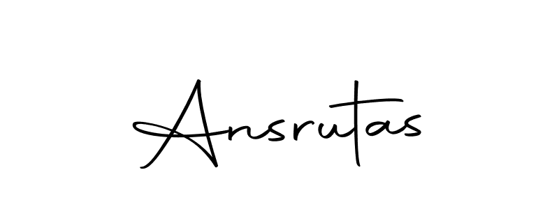 Design your own signature with our free online signature maker. With this signature software, you can create a handwritten (Autography-DOLnW) signature for name Ansrutas. Ansrutas signature style 10 images and pictures png