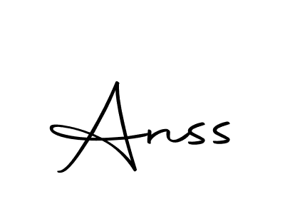 Design your own signature with our free online signature maker. With this signature software, you can create a handwritten (Autography-DOLnW) signature for name Anss. Anss signature style 10 images and pictures png