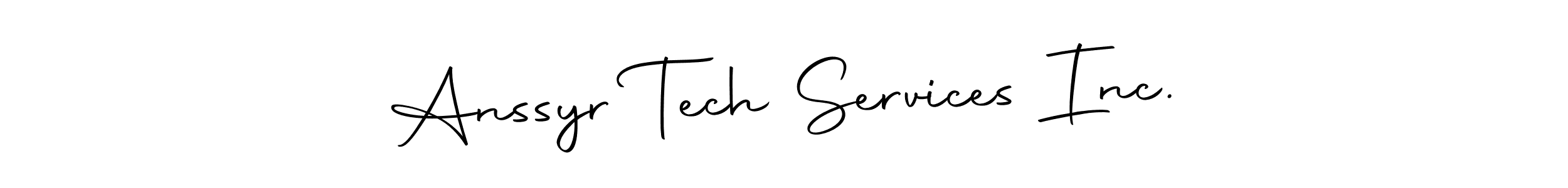 Use a signature maker to create a handwritten signature online. With this signature software, you can design (Autography-DOLnW) your own signature for name Anssyr Tech Services Inc.. Anssyr Tech Services Inc. signature style 10 images and pictures png