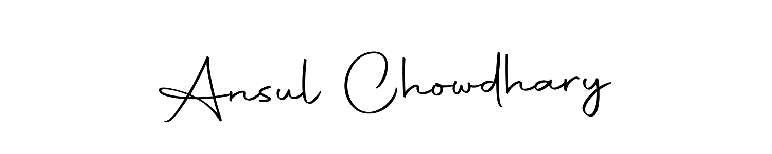 Make a beautiful signature design for name Ansul Chowdhary. Use this online signature maker to create a handwritten signature for free. Ansul Chowdhary signature style 10 images and pictures png