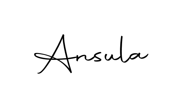 Create a beautiful signature design for name Ansula. With this signature (Autography-DOLnW) fonts, you can make a handwritten signature for free. Ansula signature style 10 images and pictures png