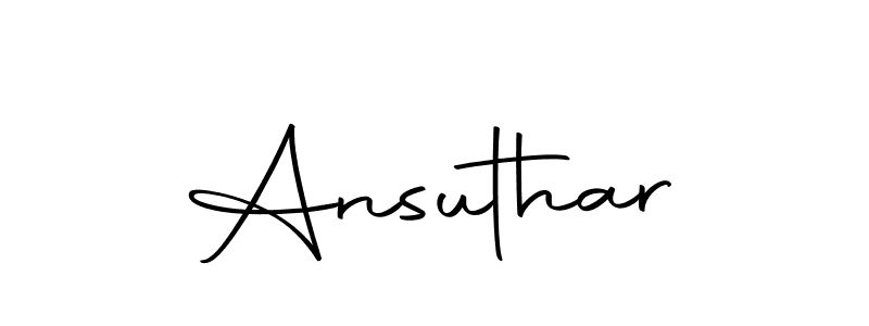 How to make Ansuthar signature? Autography-DOLnW is a professional autograph style. Create handwritten signature for Ansuthar name. Ansuthar signature style 10 images and pictures png