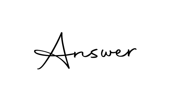 This is the best signature style for the Answer name. Also you like these signature font (Autography-DOLnW). Mix name signature. Answer signature style 10 images and pictures png