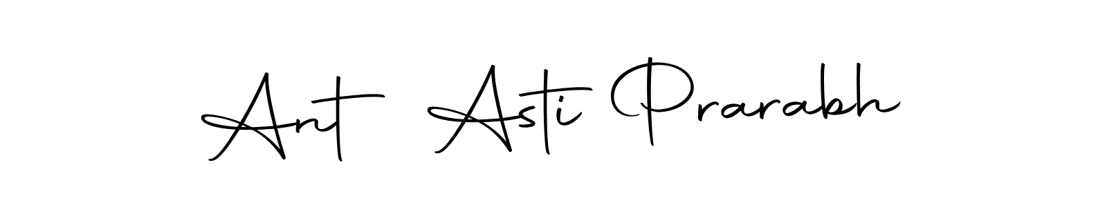 The best way (Autography-DOLnW) to make a short signature is to pick only two or three words in your name. The name Ant Asti Prarabh include a total of six letters. For converting this name. Ant Asti Prarabh signature style 10 images and pictures png