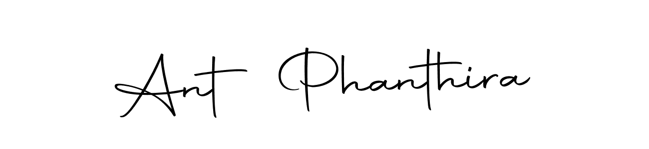 How to make Ant Phanthira name signature. Use Autography-DOLnW style for creating short signs online. This is the latest handwritten sign. Ant Phanthira signature style 10 images and pictures png