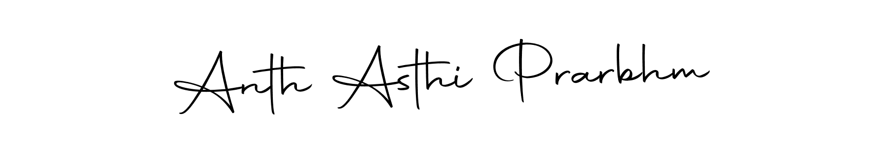 The best way (Autography-DOLnW) to make a short signature is to pick only two or three words in your name. The name Anth Asthi Prarbhm include a total of six letters. For converting this name. Anth Asthi Prarbhm signature style 10 images and pictures png