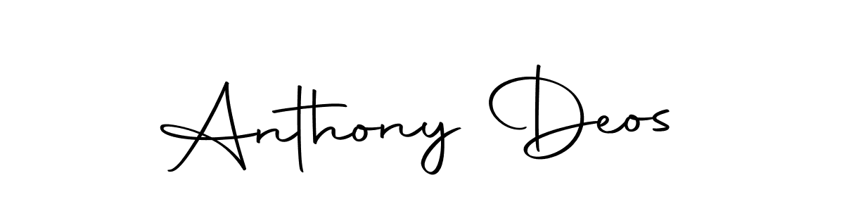 Design your own signature with our free online signature maker. With this signature software, you can create a handwritten (Autography-DOLnW) signature for name Anthony Deos. Anthony Deos signature style 10 images and pictures png