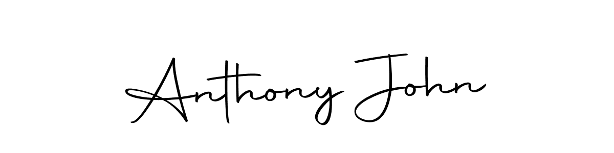 You should practise on your own different ways (Autography-DOLnW) to write your name (Anthony John) in signature. don't let someone else do it for you. Anthony John signature style 10 images and pictures png