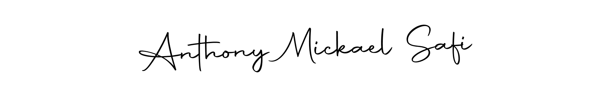 Anthony Mickael Safi stylish signature style. Best Handwritten Sign (Autography-DOLnW) for my name. Handwritten Signature Collection Ideas for my name Anthony Mickael Safi. Anthony Mickael Safi signature style 10 images and pictures png