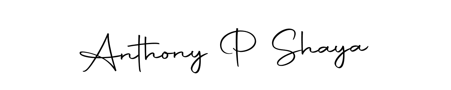 Make a beautiful signature design for name Anthony P Shaya. With this signature (Autography-DOLnW) style, you can create a handwritten signature for free. Anthony P Shaya signature style 10 images and pictures png