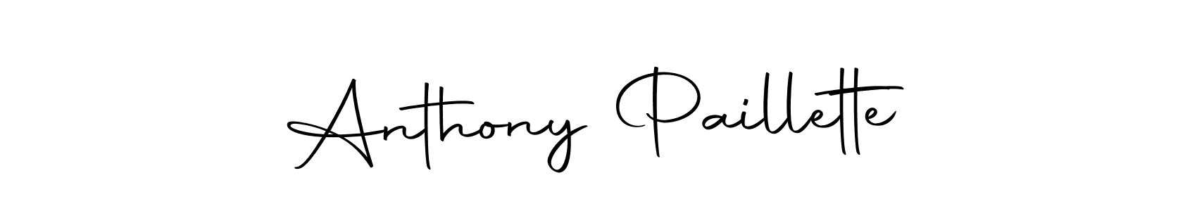 Make a short Anthony Paillette signature style. Manage your documents anywhere anytime using Autography-DOLnW. Create and add eSignatures, submit forms, share and send files easily. Anthony Paillette signature style 10 images and pictures png