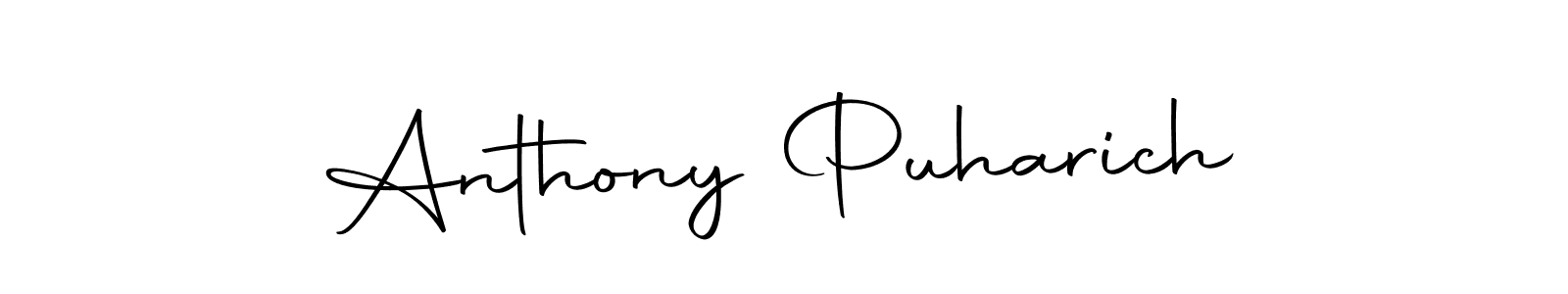 Anthony Puharich stylish signature style. Best Handwritten Sign (Autography-DOLnW) for my name. Handwritten Signature Collection Ideas for my name Anthony Puharich. Anthony Puharich signature style 10 images and pictures png