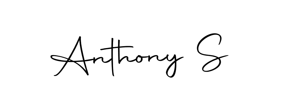 Create a beautiful signature design for name Anthony S. With this signature (Autography-DOLnW) fonts, you can make a handwritten signature for free. Anthony S signature style 10 images and pictures png