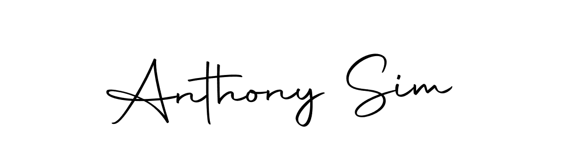 Create a beautiful signature design for name Anthony Sim. With this signature (Autography-DOLnW) fonts, you can make a handwritten signature for free. Anthony Sim signature style 10 images and pictures png