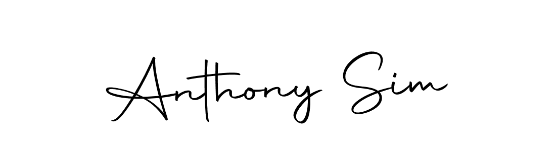 Create a beautiful signature design for name Anthony Sim. With this signature (Autography-DOLnW) fonts, you can make a handwritten signature for free. Anthony Sim signature style 10 images and pictures png