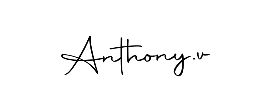 It looks lik you need a new signature style for name Anthony.v. Design unique handwritten (Autography-DOLnW) signature with our free signature maker in just a few clicks. Anthony.v signature style 10 images and pictures png