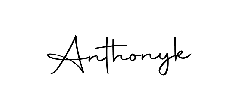 How to Draw Anthonyk signature style? Autography-DOLnW is a latest design signature styles for name Anthonyk. Anthonyk signature style 10 images and pictures png