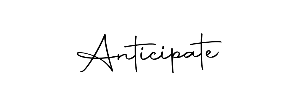 You should practise on your own different ways (Autography-DOLnW) to write your name (Anticipate) in signature. don't let someone else do it for you. Anticipate signature style 10 images and pictures png