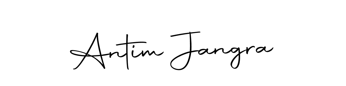 Similarly Autography-DOLnW is the best handwritten signature design. Signature creator online .You can use it as an online autograph creator for name Antim Jangra. Antim Jangra signature style 10 images and pictures png