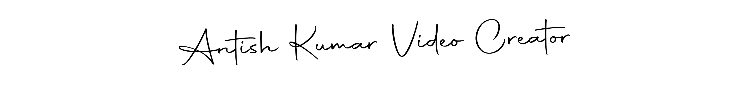 The best way (Autography-DOLnW) to make a short signature is to pick only two or three words in your name. The name Antish Kumar Video Creator include a total of six letters. For converting this name. Antish Kumar Video Creator signature style 10 images and pictures png
