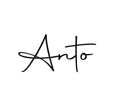 Use a signature maker to create a handwritten signature online. With this signature software, you can design (Autography-DOLnW) your own signature for name Anto. Anto signature style 10 images and pictures png