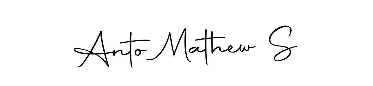 This is the best signature style for the Anto Mathew S name. Also you like these signature font (Autography-DOLnW). Mix name signature. Anto Mathew S signature style 10 images and pictures png