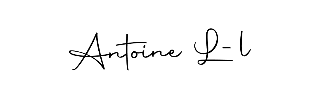 You should practise on your own different ways (Autography-DOLnW) to write your name (Antoine L-l) in signature. don't let someone else do it for you. Antoine L-l signature style 10 images and pictures png