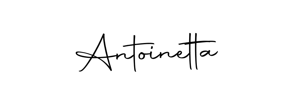 You should practise on your own different ways (Autography-DOLnW) to write your name (Antoinetta) in signature. don't let someone else do it for you. Antoinetta signature style 10 images and pictures png