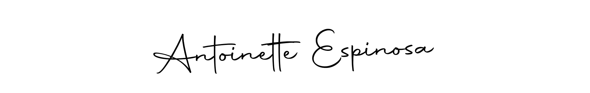 Make a beautiful signature design for name Antoinette Espinosa. With this signature (Autography-DOLnW) style, you can create a handwritten signature for free. Antoinette Espinosa signature style 10 images and pictures png