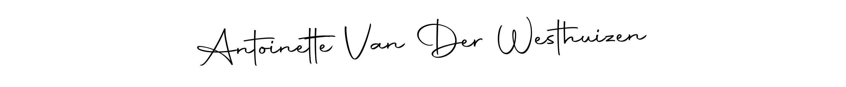 Design your own signature with our free online signature maker. With this signature software, you can create a handwritten (Autography-DOLnW) signature for name Antoinette Van Der Westhuizen. Antoinette Van Der Westhuizen signature style 10 images and pictures png