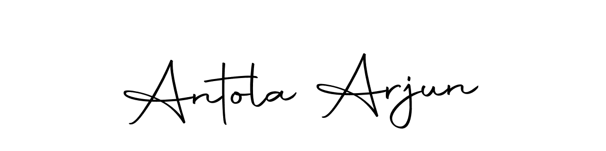 Make a beautiful signature design for name Antola Arjun. Use this online signature maker to create a handwritten signature for free. Antola Arjun signature style 10 images and pictures png