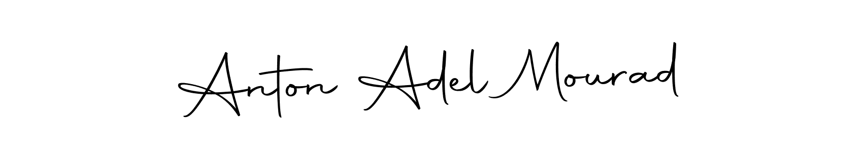 How to make Anton Adel Mourad name signature. Use Autography-DOLnW style for creating short signs online. This is the latest handwritten sign. Anton Adel Mourad signature style 10 images and pictures png