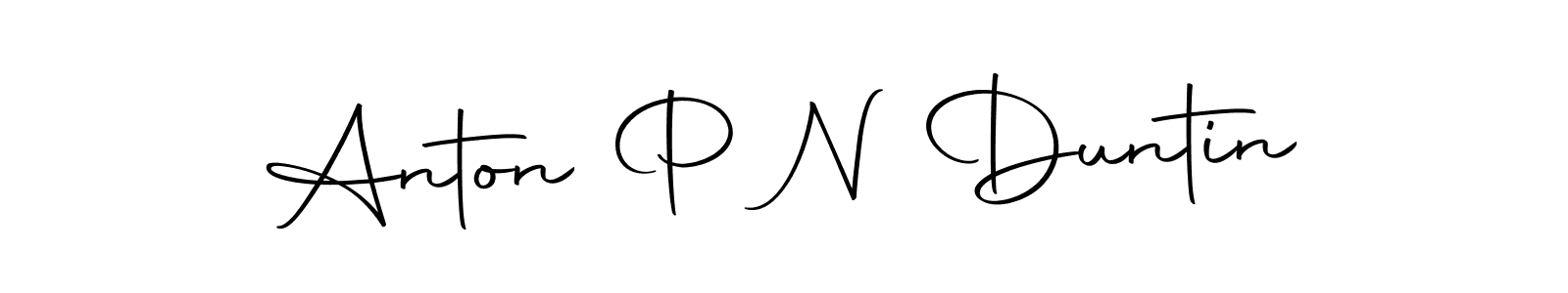 Make a beautiful signature design for name Anton P N Duntin. Use this online signature maker to create a handwritten signature for free. Anton P N Duntin signature style 10 images and pictures png