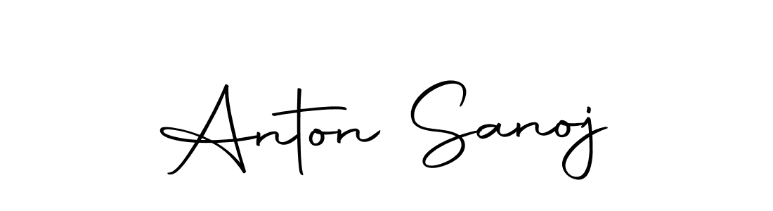Similarly Autography-DOLnW is the best handwritten signature design. Signature creator online .You can use it as an online autograph creator for name Anton Sanoj. Anton Sanoj signature style 10 images and pictures png