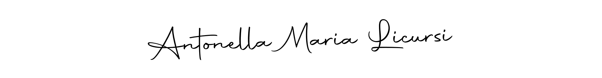 Create a beautiful signature design for name Antonella Maria Licursi. With this signature (Autography-DOLnW) fonts, you can make a handwritten signature for free. Antonella Maria Licursi signature style 10 images and pictures png