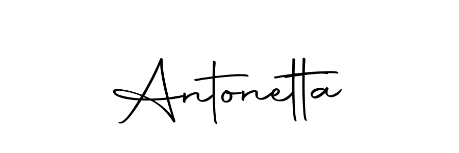 Create a beautiful signature design for name Antonetta. With this signature (Autography-DOLnW) fonts, you can make a handwritten signature for free. Antonetta signature style 10 images and pictures png