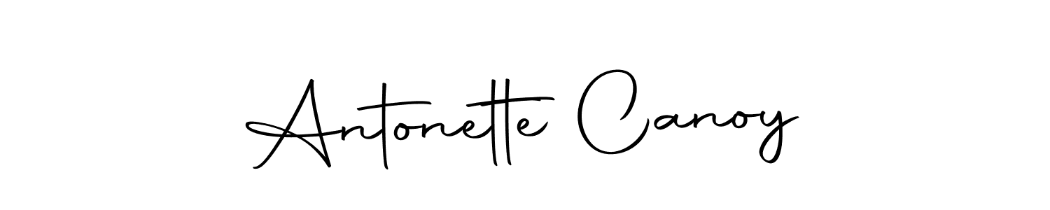 Antonette Canoy stylish signature style. Best Handwritten Sign (Autography-DOLnW) for my name. Handwritten Signature Collection Ideas for my name Antonette Canoy. Antonette Canoy signature style 10 images and pictures png