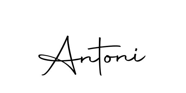 Make a beautiful signature design for name Antoni. With this signature (Autography-DOLnW) style, you can create a handwritten signature for free. Antoni signature style 10 images and pictures png
