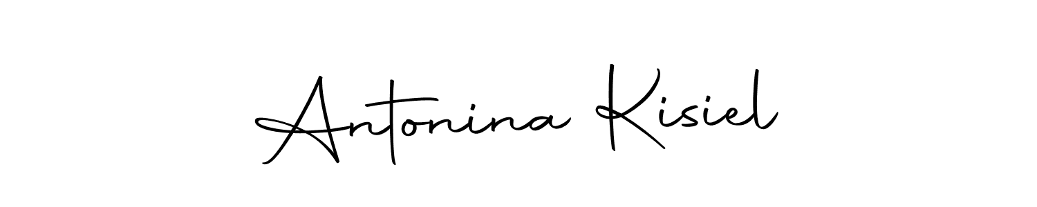 Antonina Kisiel stylish signature style. Best Handwritten Sign (Autography-DOLnW) for my name. Handwritten Signature Collection Ideas for my name Antonina Kisiel. Antonina Kisiel signature style 10 images and pictures png
