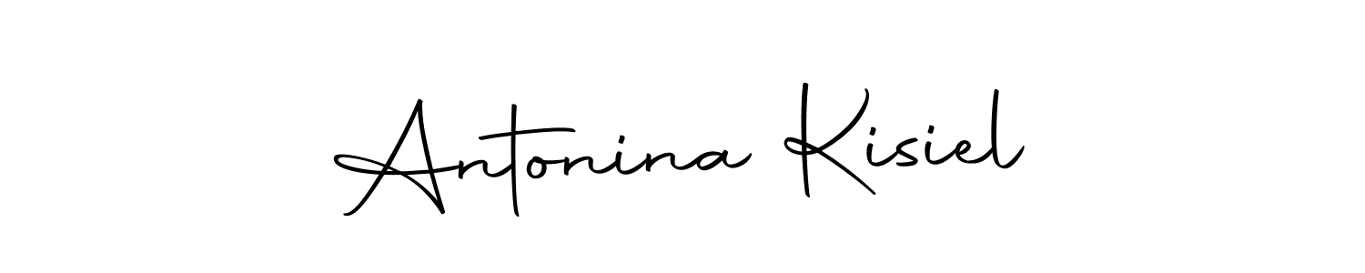 Antonina Kisiel stylish signature style. Best Handwritten Sign (Autography-DOLnW) for my name. Handwritten Signature Collection Ideas for my name Antonina Kisiel. Antonina Kisiel signature style 10 images and pictures png